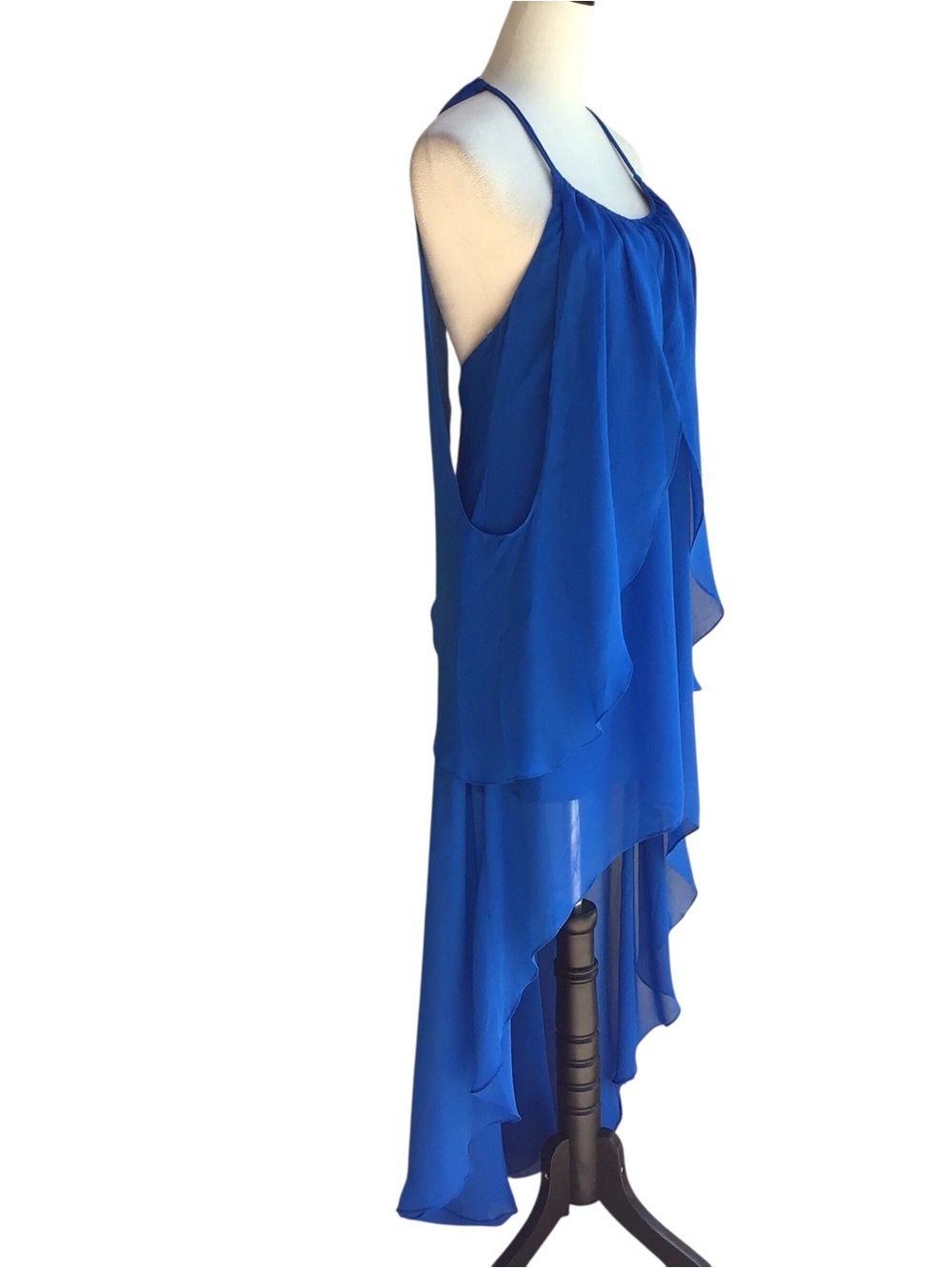 Cache Blue  Draped Halter Dress